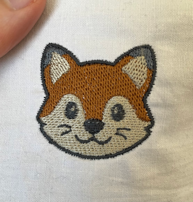 Fuchs Gestickt