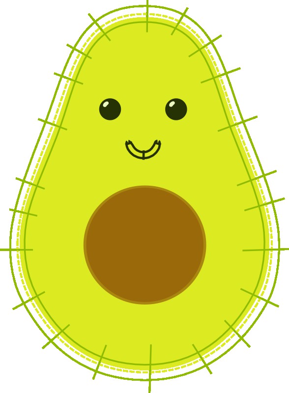 Avocado Vektordarstellung